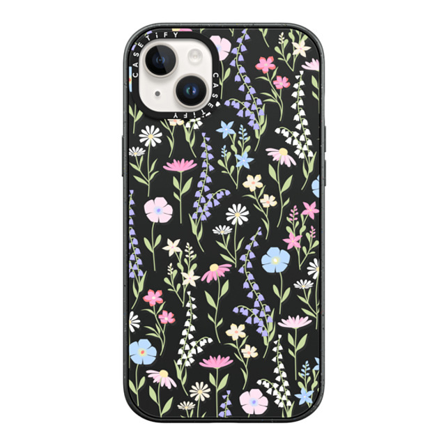 Marta Olga Klara x CASETiFY iPhone 14 Plus ケース Floral,Pattern マットブラック インパクトケース pink pastel cute floral Mother's Day Marta Olga Klara x CASETiFY iPhone 14 Plus ケース Floral,Pattern マットブラック インパクトケース pink pastel cute floral Mother's Day