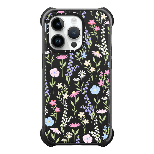 Marta Olga Klara x CASETiFY iPhone 14 Pro Case Matte Black ウルトラ インパクトケース MagSafe 対応 pink pastel cute floral Marta Olga Klara x CASETiFY iPhone 14 Pro Case Matte Black ウルトラ インパクトケース MagSafe 対応 pink pastel cute floral