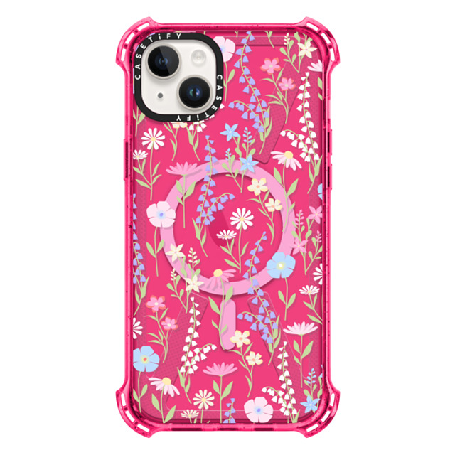 Marta Olga Klara x CASETiFY iPhone 14 Plus ケース Bubble Gum バウンスケース pink pastel cute floral