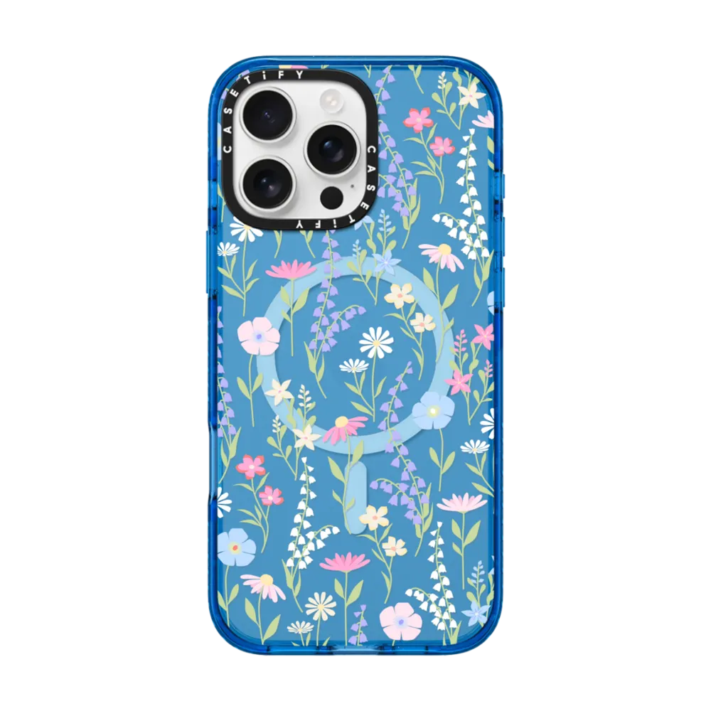 Impact iPhone 16 Pro Max Case MagSafe Compatible - pink pastel cute floral