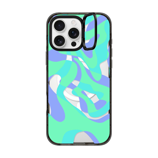 Marta Olga Klara x CASETiFY iPhone 16 Pro Max ケース Floral,Pattern ブラック インパクトリングスタンドケース MagSafe対応 neon green retro zig zag Father's Day Marta Olga Klara x CASETiFY iPhone 16 Pro Max ケース Floral,Pattern ブラック インパクトリングスタンドケース MagSafe対応 neon green retro zig zag Father's Day