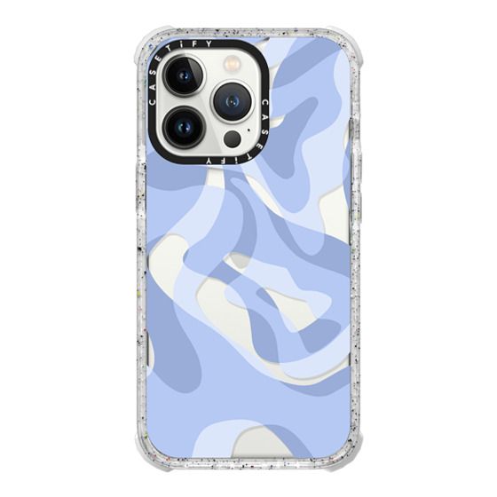 retro swirls in blue