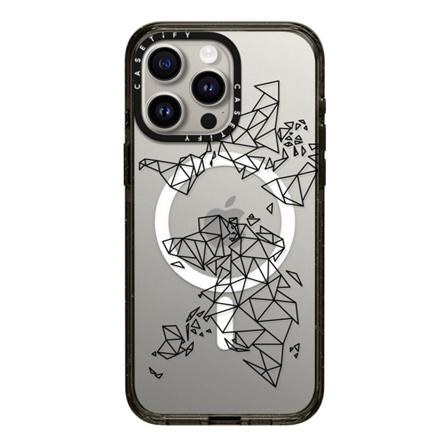 Marta Olga Klara x CASETiFY iPhone 15 Pro Max Case Black Impact Case MagSafe Compatible Geometric map of the world (black polygon, low poly mesh geometry) Back to School Marta Olga Klara x CASETiFY iPhone 15 Pro Max Case Black Impact Case MagSafe Compatible Geometric map of the world (black polygon, low poly mesh geometry) Back to School