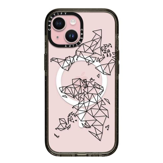 Marta Olga Klara x CASETiFY iPhone 15 ケース ブラック インパクトケース MagSafe対応 Geometric map of the world (black polygon, low poly mesh geometry) Back to School Marta Olga Klara x CASETiFY iPhone 15 ケース ブラック インパクトケース MagSafe対応 Geometric map of the world (black polygon, low poly mesh geometry) Back to School