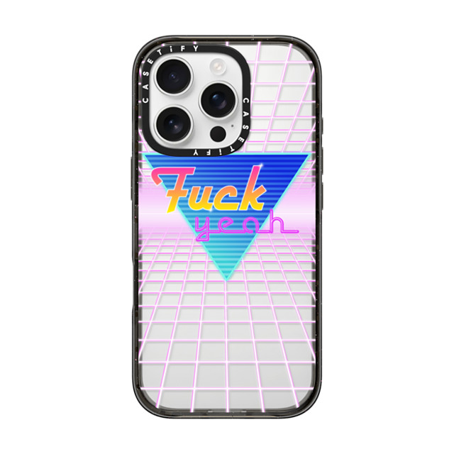 Marta Olga Klara x CASETiFY iPhone 16 Pro ケース ブラック インパクトケース eighties Fuck Yeah / it was acceptable in the 80's Back to School Marta Olga Klara x CASETiFY iPhone 16 Pro ケース ブラック インパクトケース eighties Fuck Yeah / it was acceptable in the 80's Back to School