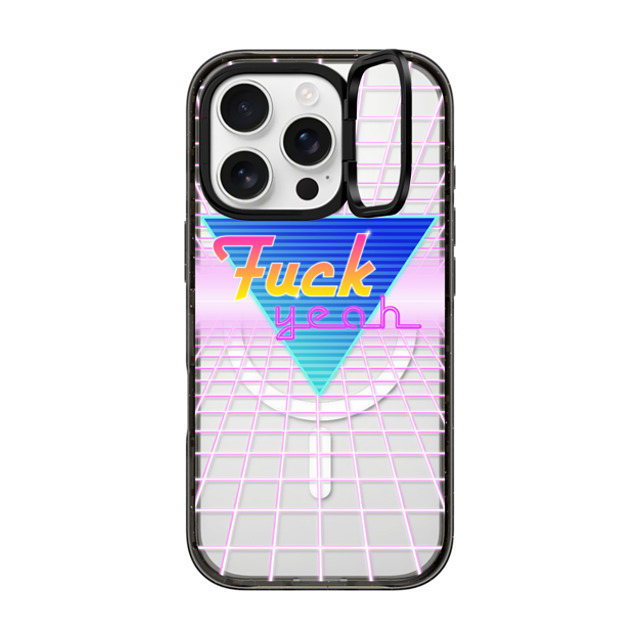 Marta Olga Klara x CASETiFY iPhone 16 Pro ケース ブラック インパクトリングスタンドケース MagSafe対応 eighties Fuck Yeah / it was acceptable in the 80's Back to School Marta Olga Klara x CASETiFY iPhone 16 Pro ケース ブラック インパクトリングスタンドケース MagSafe対応 eighties Fuck Yeah / it was acceptable in the 80's Back to School