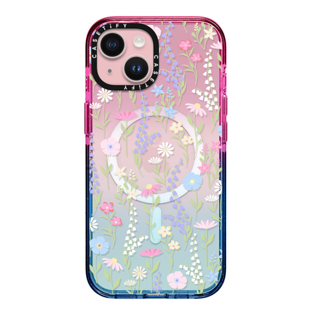 Marta Olga Klara x CASETiFY iPhone 15 ケース Cotton Candy インパクトケース MagSafe対応 pink pastel cute floral