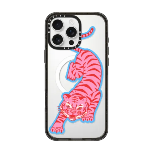 iPhone 16 Pro Max - tiger pink with blue