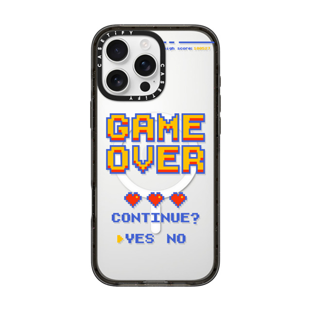 Marta Olga Klara x CASETiFY iPhone 16 Pro Max ケース Quote,Typography ブラック インパクトケース MagSafe対応 PIXEL GAME OVER Mother's Day Marta Olga Klara x CASETiFY iPhone 16 Pro Max ケース Quote,Typography ブラック インパクトケース MagSafe対応 PIXEL GAME OVER Mother's Day
