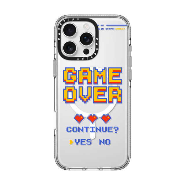 Marta Olga Klara x CASETiFY iPhone 16 Pro Max ケース Quote,Typography クリア クリア ケース MagSafe対応 PIXEL GAME OVER Father's Day Marta Olga Klara x CASETiFY iPhone 16 Pro Max ケース Quote,Typography クリア クリア ケース MagSafe対応 PIXEL GAME OVER Father's Day