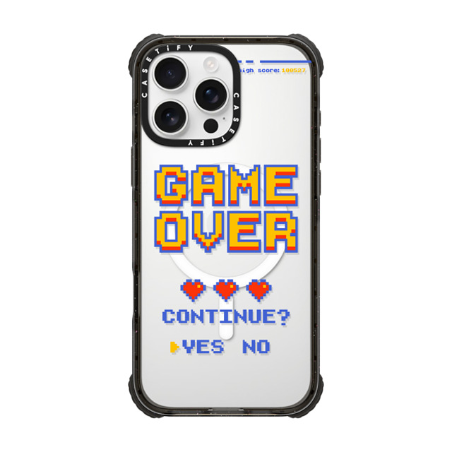 Marta Olga Klara x CASETiFY iPhone 16 Pro Max ケース Quote,Typography ブラック ウルトラ インパクトケース MagSafe 対応 PIXEL GAME OVER Father's Day Marta Olga Klara x CASETiFY iPhone 16 Pro Max ケース Quote,Typography ブラック ウルトラ インパクトケース MagSafe 対応 PIXEL GAME OVER Father's Day