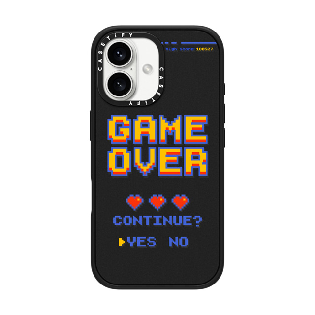 Marta Olga Klara x CASETiFY iPhone 16 ケース Quote,Typography マットブラック インパクトケース MagSafe対応 PIXEL GAME OVER Father's Day Marta Olga Klara x CASETiFY iPhone 16 ケース Quote,Typography マットブラック インパクトケース MagSafe対応 PIXEL GAME OVER Father's Day