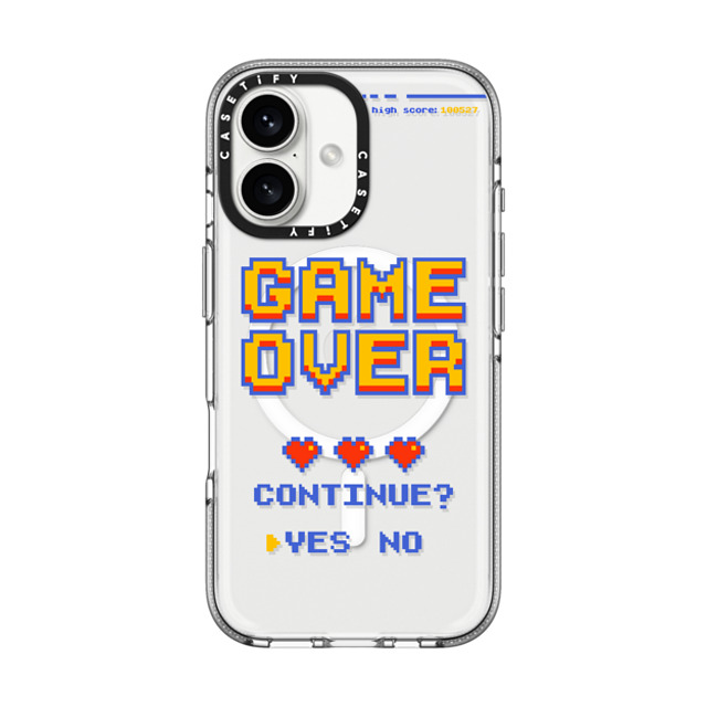 Marta Olga Klara x CASETiFY iPhone 16 Case Quote,Typography Clear Clear Case MagSafe Compatible PIXEL GAME OVER Mother's Day Marta Olga Klara x CASETiFY iPhone 16 Case Quote,Typography Clear Clear Case MagSafe Compatible PIXEL GAME OVER Mother's Day