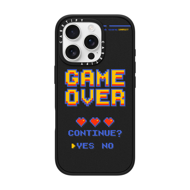 Marta Olga Klara x CASETiFY iPhone 16 Pro ケース Quote,Typography マットブラック インパクトケース MagSafe対応 PIXEL GAME OVER Mother's Day Marta Olga Klara x CASETiFY iPhone 16 Pro ケース Quote,Typography マットブラック インパクトケース MagSafe対応 PIXEL GAME OVER Mother's Day