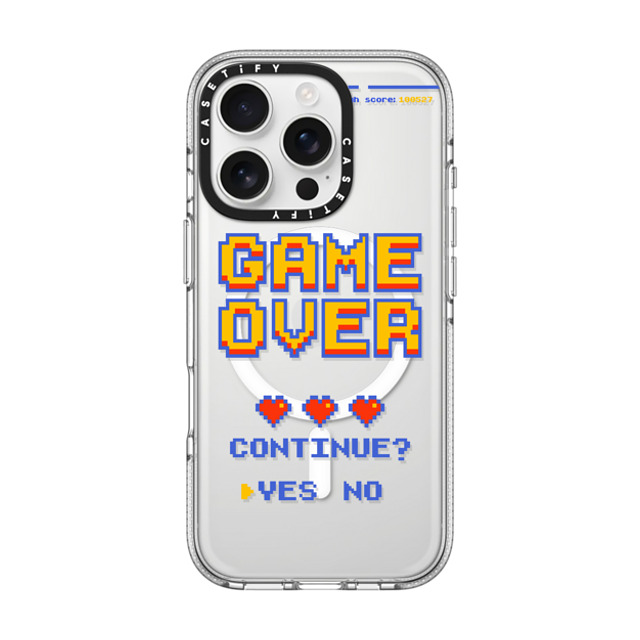 Marta Olga Klara x CASETiFY iPhone 16 Pro Case Quote,Typography Clear Clear Case MagSafe Compatible PIXEL GAME OVER Mother's Day Marta Olga Klara x CASETiFY iPhone 16 Pro Case Quote,Typography Clear Clear Case MagSafe Compatible PIXEL GAME OVER Mother's Day