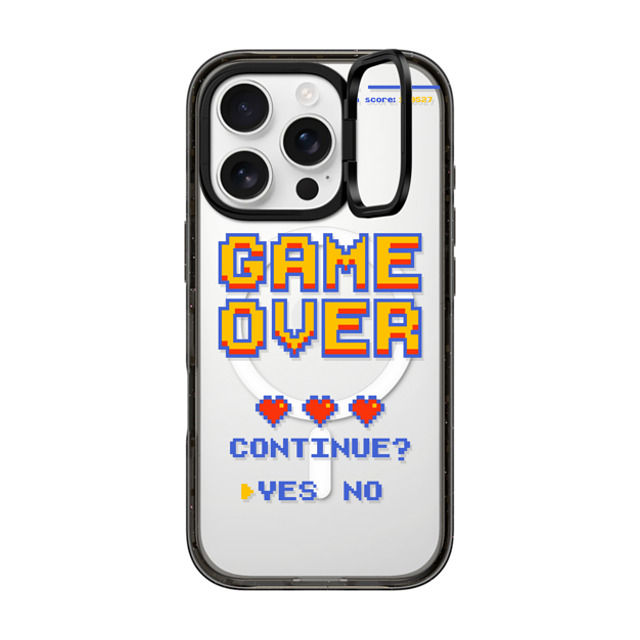 Marta Olga Klara x CASETiFY iPhone 16 Pro Case Quote,Typography Black インパクトリングスタンドケース MagSafe対応 PIXEL GAME OVER Mother's Day Marta Olga Klara x CASETiFY iPhone 16 Pro Case Quote,Typography Black インパクトリングスタンドケース MagSafe対応 PIXEL GAME OVER Mother's Day