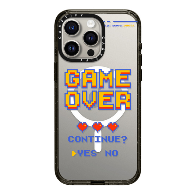 Marta Olga Klara x CASETiFY iPhone 15 Pro Max ケース Quote,Typography ブラック インパクトケース MagSafe対応 PIXEL GAME OVER Father's Day Marta Olga Klara x CASETiFY iPhone 15 Pro Max ケース Quote,Typography ブラック インパクトケース MagSafe対応 PIXEL GAME OVER Father's Day