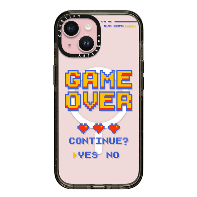 Marta Olga Klara x CASETiFY iPhone 15 Case Quote,Typography Black Impact Case MagSafe Compatible PIXEL GAME OVER Mother's Day Marta Olga Klara x CASETiFY iPhone 15 Case Quote,Typography Black Impact Case MagSafe Compatible PIXEL GAME OVER Mother's Day