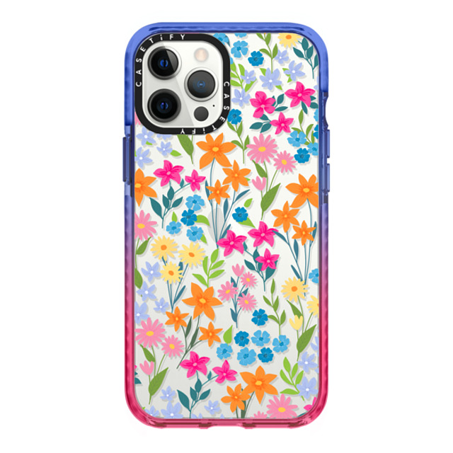 Marta Olga Klara x CASETiFY iPhone 12 Pro Max ケース Sunset インパクトケース bright spring flowers - daisy floral pattern