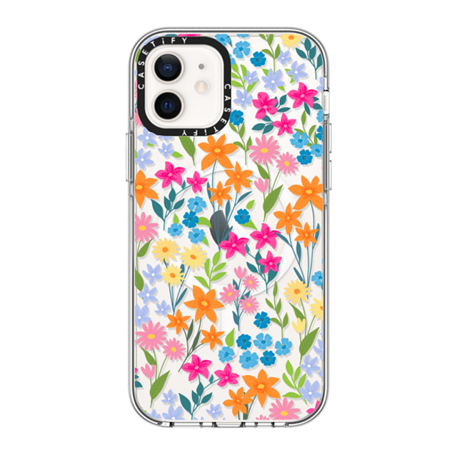 Marta Olga Klara x CASETiFY iPhone 12 Case Clear Clear Case MagSafe Compatible bright spring flowers - daisy floral pattern Marta Olga Klara x CASETiFY iPhone 12 Case Clear Clear Case MagSafe Compatible bright spring flowers - daisy floral pattern