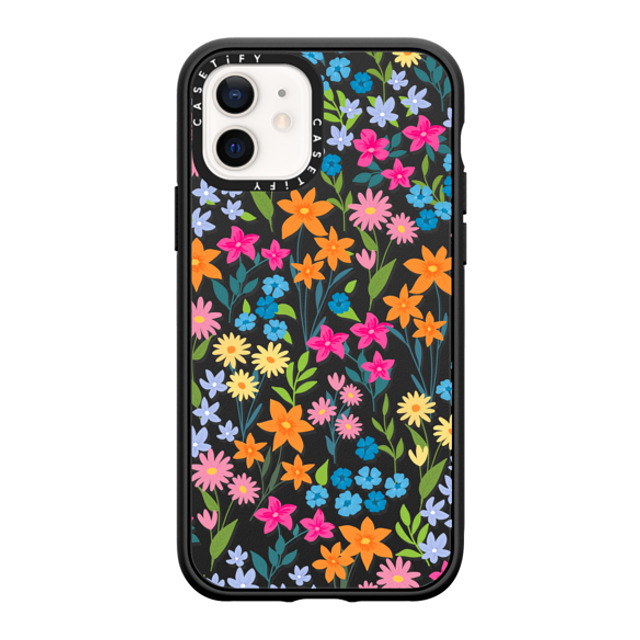 Marta Olga Klara x CASETiFY iPhone 12 Case Floral,Geometric マットブラック インパクトケース bright spring flowers - daisy floral pattern Mother's Day Marta Olga Klara x CASETiFY iPhone 12 Case Floral,Geometric マットブラック インパクトケース bright spring flowers - daisy floral pattern Mother's Day