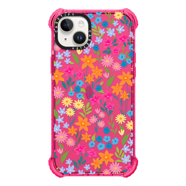Marta Olga Klara x CASETiFY iPhone 14 Plus Case Bubble Gum ウルトラインパクトケース bright spring flowers - daisy floral pattern Marta Olga Klara x CASETiFY iPhone 14 Plus Case Bubble Gum ウルトラインパクトケース bright spring flowers - daisy floral pattern