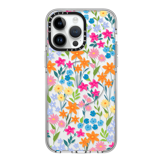 Marta Olga Klara x CASETiFY iPhone 14 Pro Max ケース Floral,Geometric クリア クリア ケース MagSafe対応 bright spring flowers - daisy floral pattern Father's Day Marta Olga Klara x CASETiFY iPhone 14 Pro Max ケース Floral,Geometric クリア クリア ケース MagSafe対応 bright spring flowers - daisy floral pattern Father's Day