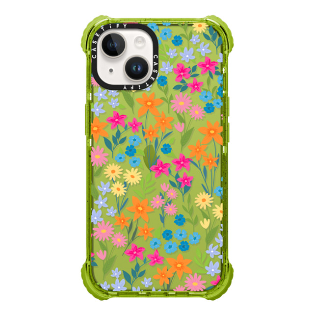 Marta Olga Klara x CASETiFY iPhone 14 Case Kiwi ウルトラインパクトケース bright spring flowers - daisy floral pattern Marta Olga Klara x CASETiFY iPhone 14 Case Kiwi ウルトラインパクトケース bright spring flowers - daisy floral pattern