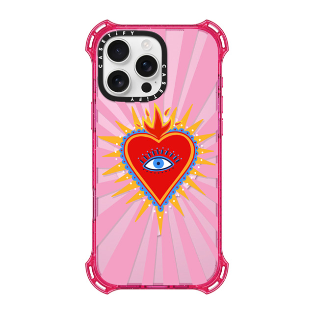 Marta Olga Klara x CASETiFY iPhone 16 Pro Max Case プリムローズ ピンク バウンスケース pink flaming heart Marta Olga Klara x CASETiFY iPhone 16 Pro Max Case プリムローズ ピンク バウンスケース pink flaming heart