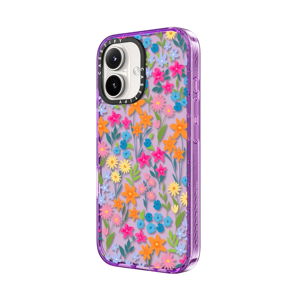 Impact iPhone 16 Case - bright spring flowers - daisy floral pattern
