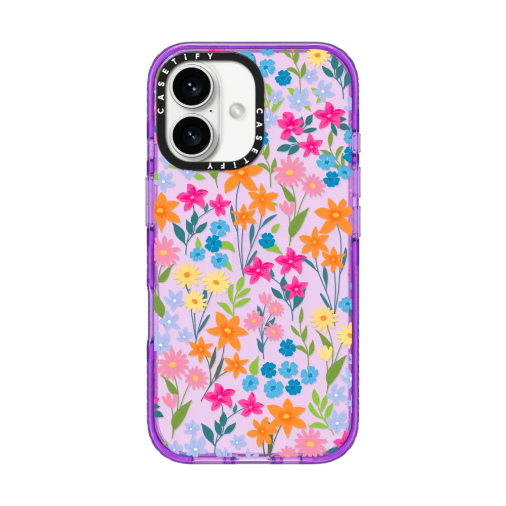 Impact iPhone 16 Case - bright spring flowers - daisy floral pattern