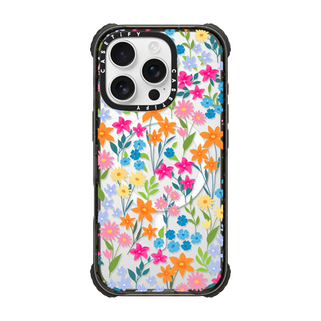 Marta Olga Klara x CASETiFY iPhone 16 Pro Case Floral,Geometric Black ウルトラ インパクトケース MagSafe 対応 bright spring flowers - daisy floral pattern Back to School Marta Olga Klara x CASETiFY iPhone 16 Pro Case Floral,Geometric Black ウルトラ インパクトケース MagSafe 対応 bright spring flowers - daisy floral pattern Back to School