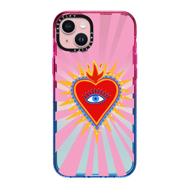 Marta Olga Klara x CASETiFY iPhone 15 Plus Case Love,Geometric Cotton Candy Impact Case pink flaming heart Back to School Marta Olga Klara x CASETiFY iPhone 15 Plus Case Love,Geometric Cotton Candy Impact Case pink flaming heart Back to School
