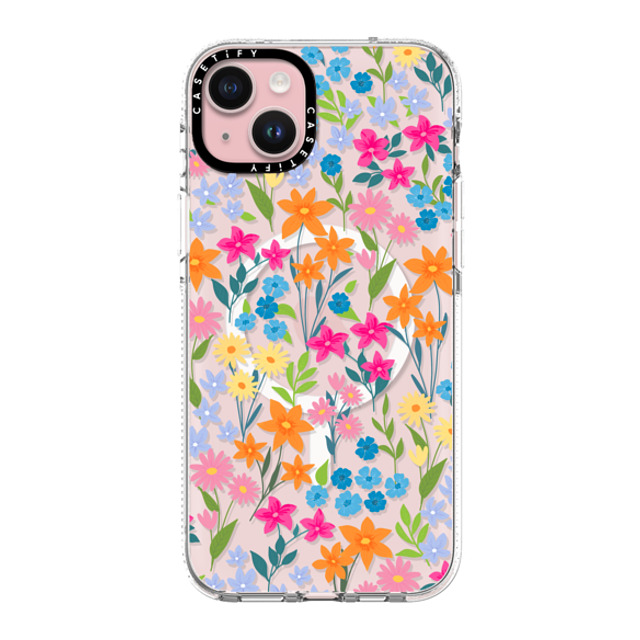 Marta Olga Klara x CASETiFY iPhone 15 Plus Case Floral,Geometric クリア クリア ケース MagSafe対応 bright spring flowers - daisy floral pattern Back to School Marta Olga Klara x CASETiFY iPhone 15 Plus Case Floral,Geometric クリア クリア ケース MagSafe対応 bright spring flowers - daisy floral pattern Back to School