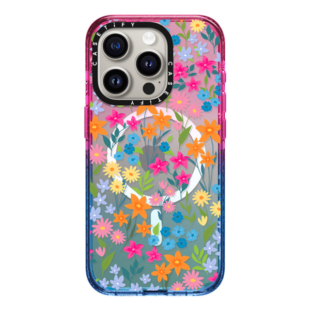 Marta Olga Klara x CASETiFY iPhone 15 Pro Case Cotton Candy Impact Case MagSafe Compatible bright spring flowers - daisy floral pattern Marta Olga Klara x CASETiFY iPhone 15 Pro Case Cotton Candy Impact Case MagSafe Compatible bright spring flowers - daisy floral pattern