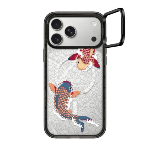iPhone 17 Pro Max - koi fish Japanese tattoo style transparent pattern