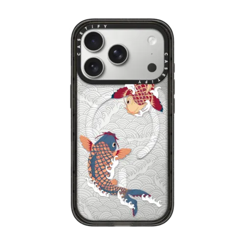 iPhone 17 Pro - koi fish Japanese tattoo style transparent pattern