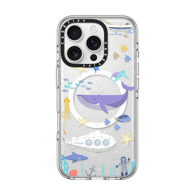 Marta Olga Klara x CASETiFY iPhone 16 Pro Case クリア クリア ケース MagSafe対応 Under the sea, mermaid, whale and delphine underwater adventures. Back to School Marta Olga Klara x CASETiFY iPhone 16 Pro Case クリア クリア ケース MagSafe対応 Under the sea, mermaid, whale and delphine underwater adventures. Back to School