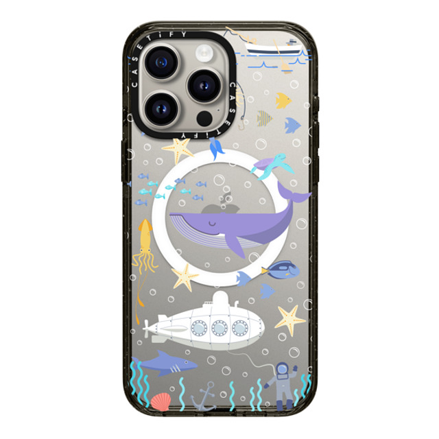 Marta Olga Klara x CASETiFY iPhone 15 Pro Max Case Black Impact Case MagSafe Compatible Under the sea, mermaid, whale and delphine underwater adventures. Back to School Marta Olga Klara x CASETiFY iPhone 15 Pro Max Case Black Impact Case MagSafe Compatible Under the sea, mermaid, whale and delphine underwater adventures. Back to School