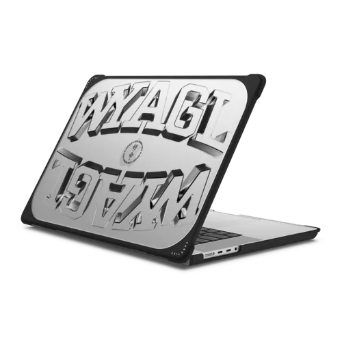 MacBook Pro 16-inch (M1 - M5) - WYAGL Paisley Laptop Case - Metallic Logo
