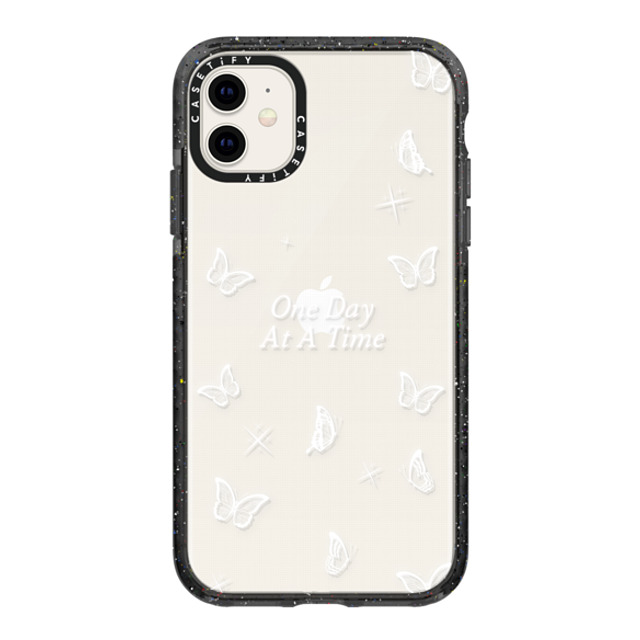 Selfcare4yu x CASETiFY iPhone 11 ケース ブラック インパクトケース One Day At A Time