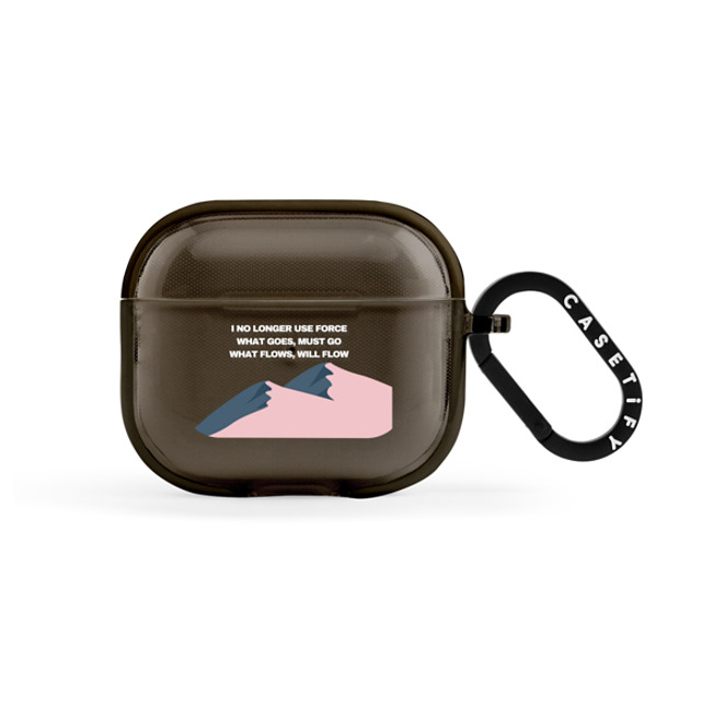 Selfcare4yu x CASETiFY AirPods（第3世代） ブラック インパクトケース LET IT FLOW