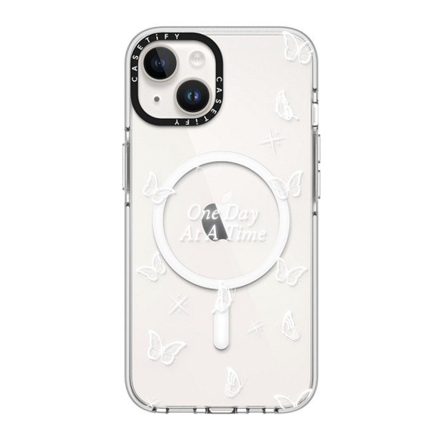 Selfcare4yu x CASETiFY iPhone 14 ケース クリア クリア ケース MagSafe対応 One Day At A Time