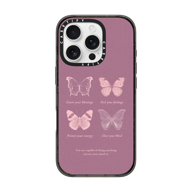 Selfcare4yu x CASETiFY iPhone 16 Pro Case Quote,Minimalism Black インパクトケース Count Your Blessings Mother's Day Selfcare4yu x CASETiFY iPhone 16 Pro Case Quote,Minimalism Black インパクトケース Count Your Blessings Mother's Day