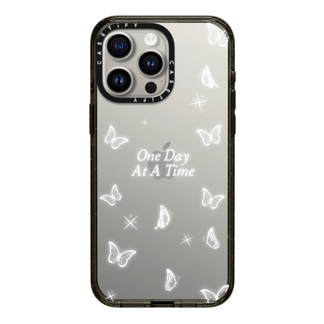 Selfcare4yu x CASETiFY iPhone 15 Pro Max ケース ブラック インパクトケース One Day At A Time