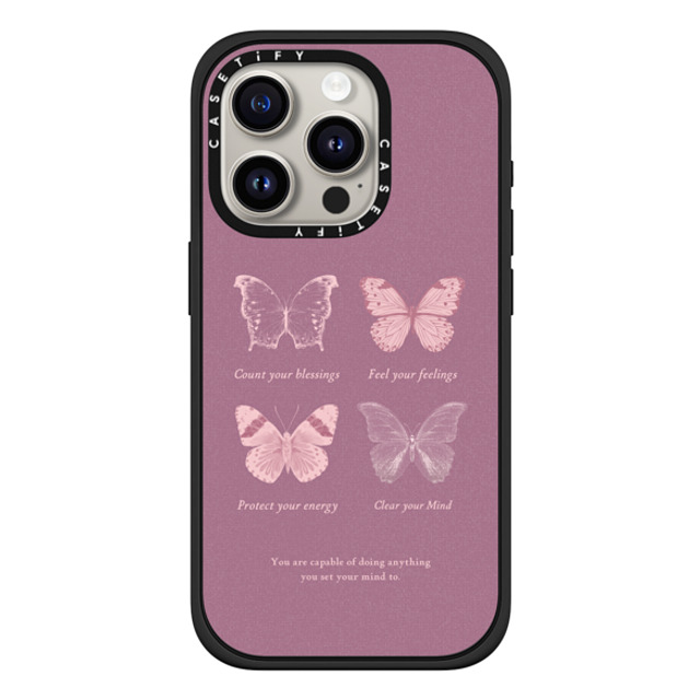 Selfcare4yu x CASETiFY iPhone 15 Pro Case Quote,Minimalism マットブラック Impact Case MagSafe Compatible Count Your Blessings Mother's Day Selfcare4yu x CASETiFY iPhone 15 Pro Case Quote,Minimalism マットブラック Impact Case MagSafe Compatible Count Your Blessings Mother's Day