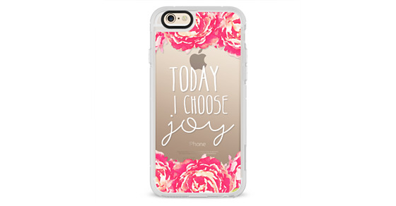 Today I Choose Joy Pink Peony – CASETiFY