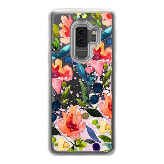 Watercolor Wild Flower Pink Bouquet Samsung S10 Case