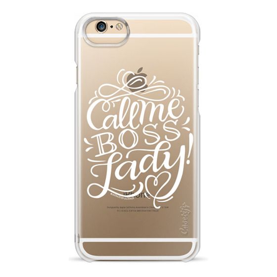Call me boss lady - White letters – CASETiFY
