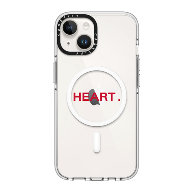 CASETiFY iPhone 14 Case Clear Clear Case MagSafe Compatible Custom Case - heart. CASETiFY iPhone 14 Case Clear Clear Case MagSafe Compatible Custom Case - heart.